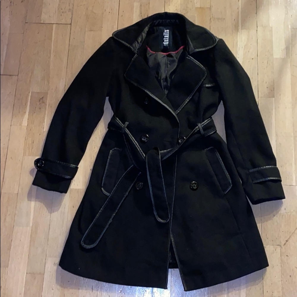 Black fitted coat- Great condition